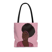 Load image into Gallery viewer, Pink Afro Tote Bag 
