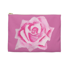 Load image into Gallery viewer, Pink Rose Accessory Pouch 
