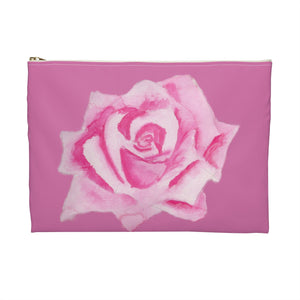 Pink Rose Accessory Pouch 