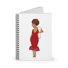 Load image into Gallery viewer, Red Afro Spiral Notebook - Ruled Line One Size 
