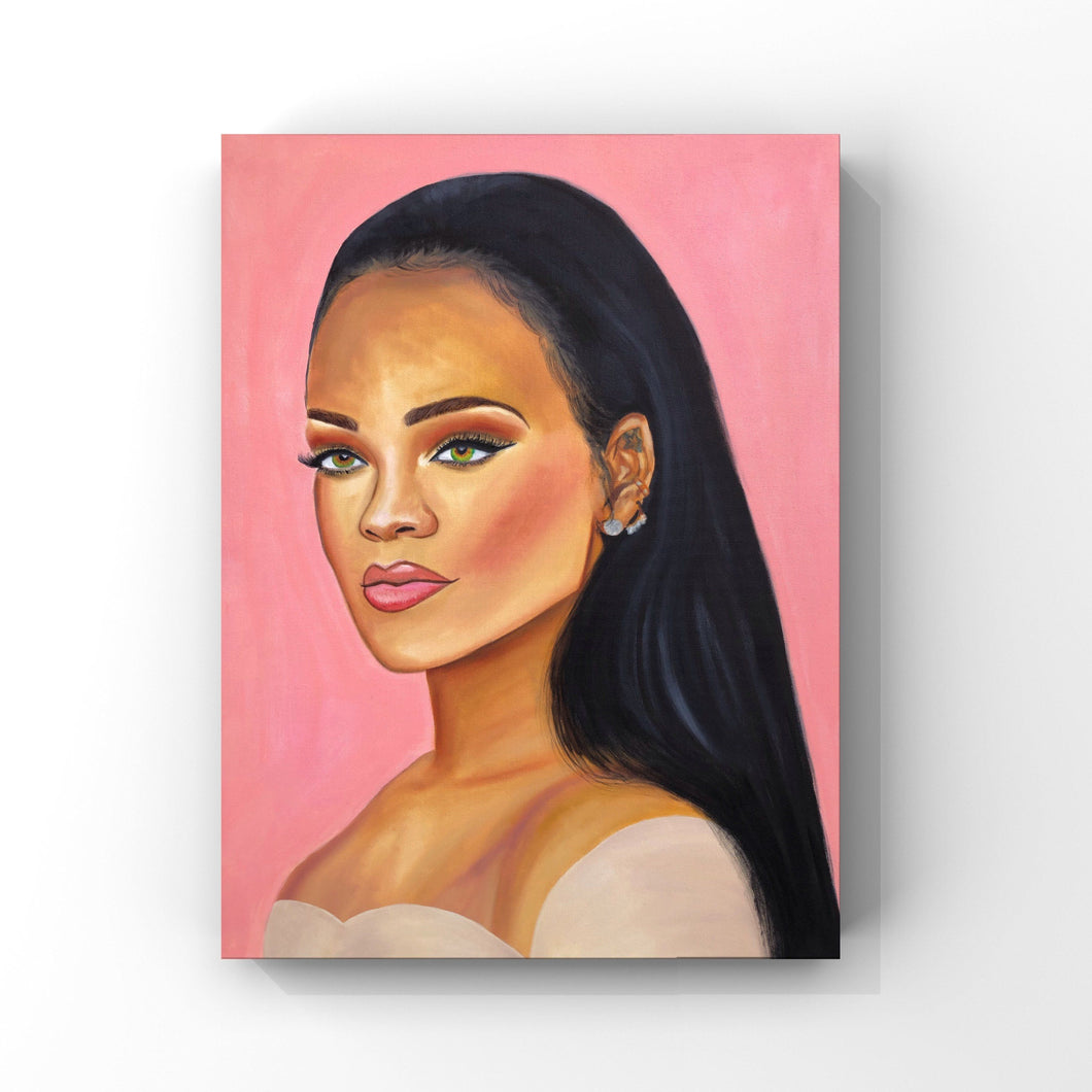Rihanna Oil Painting 
