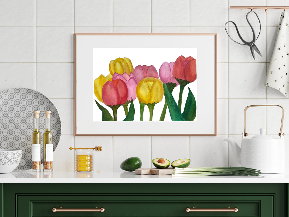 Spring Tulips Art Print 
