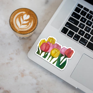 Spring Tulips Sticker 