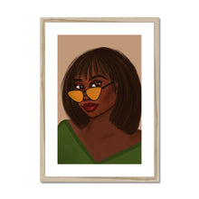 Load image into Gallery viewer, Taylor Framed &amp; Mounted Print A2 Portrait Natural Frame 
