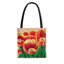 Load image into Gallery viewer, Warm Tulips Tote Bag Small 
