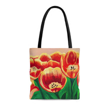 Load image into Gallery viewer, Warm Tulips Tote Bag Medium 
